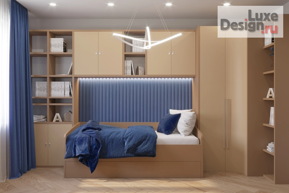 Дизайн интерьера трехкомнатной квартиры " ТРЕХКОМНАТНАЯ КВАРТИРА В ЖК «КРЫЛЬЯ»" (фото 15)