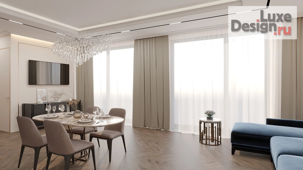 Дизайн интерьера двухкомнатной квартиры "ЖК Prime Park " (фото 3)