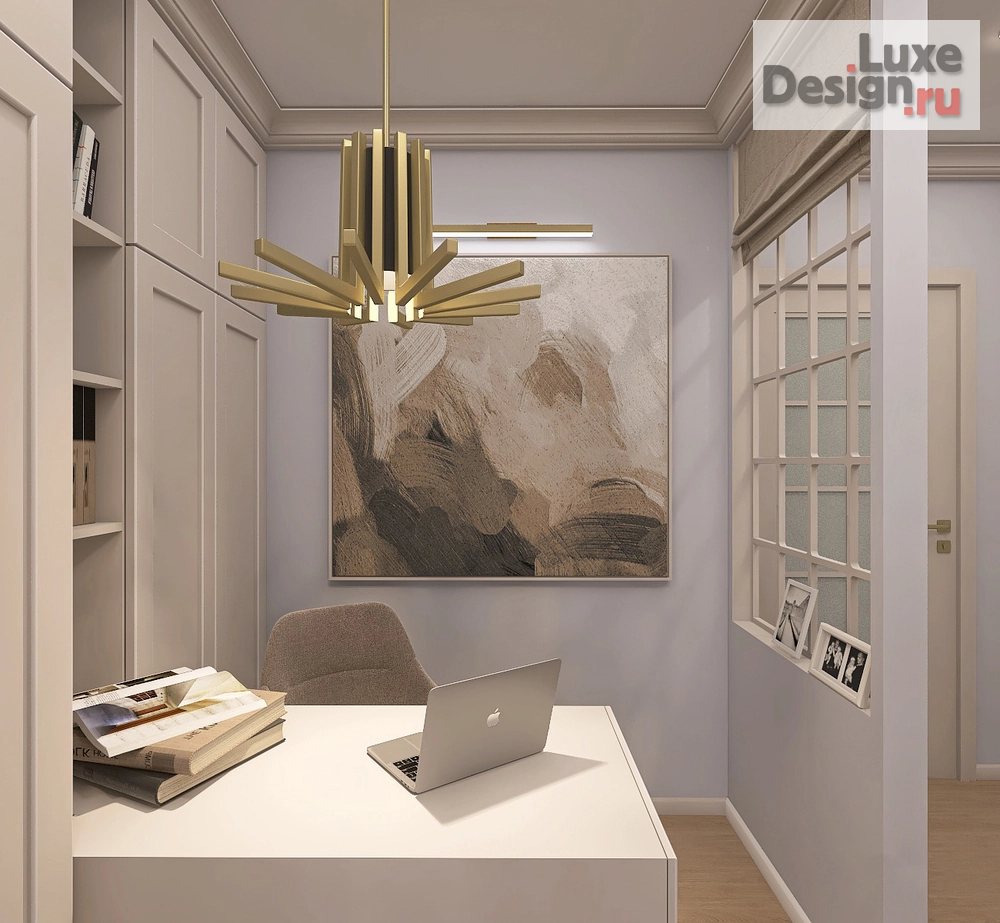 Дизайн интерьера трехкомнатной квартиры "Современный интерьер, тяготеющий к классике, или «неоклассика без молдингов»: 3-комнатная квартира с идеальной планировкой" (фото 8)