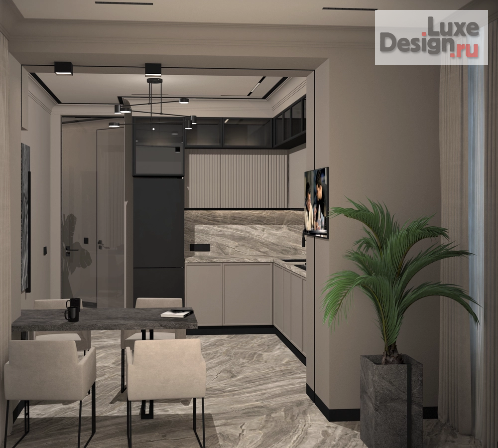 Дизайн интерьера двухкомнатной квартиры "Дизайн 2 комнатной квартиры" (фото 10)