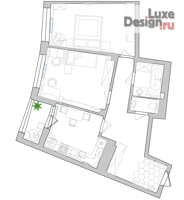 Дизайн интерьера двухкомнатной квартиры "Квартира на ул. Галицкого" (фото 21)