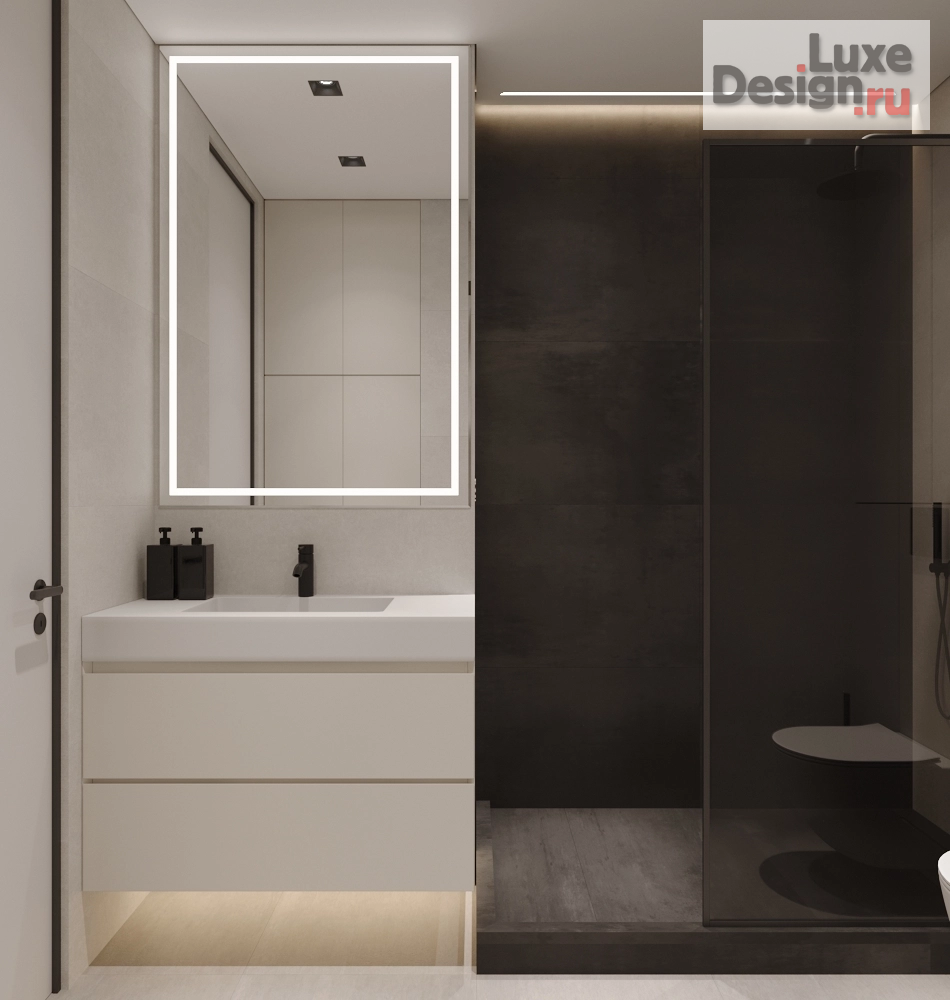 Дизайн интерьера однокомнатной квартиры "ЖК Бригантина, студия 40м.кв." (фото 13)