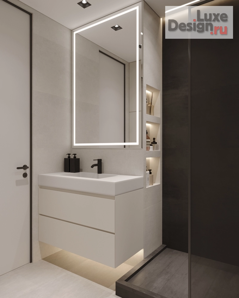 Дизайн интерьера однокомнатной квартиры "ЖК Бригантина, студия 40м.кв." (фото 14)