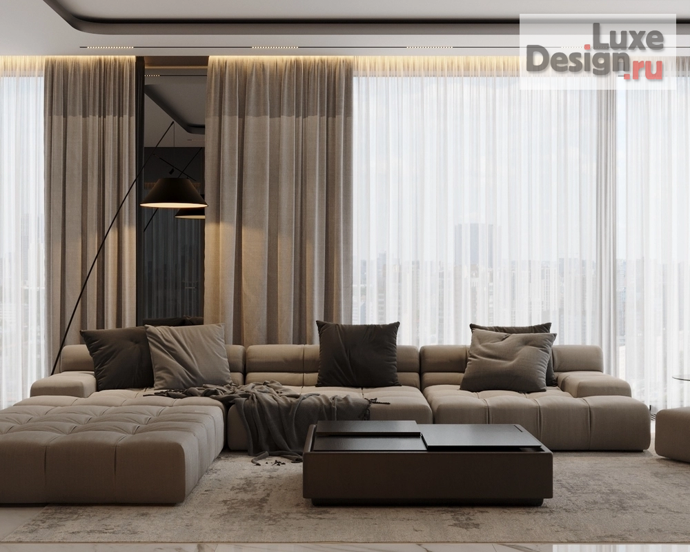 Дизайн интерьера четырехкомнатной квартиры "МФК Capital Towers, 155м.кв." (фото 14)