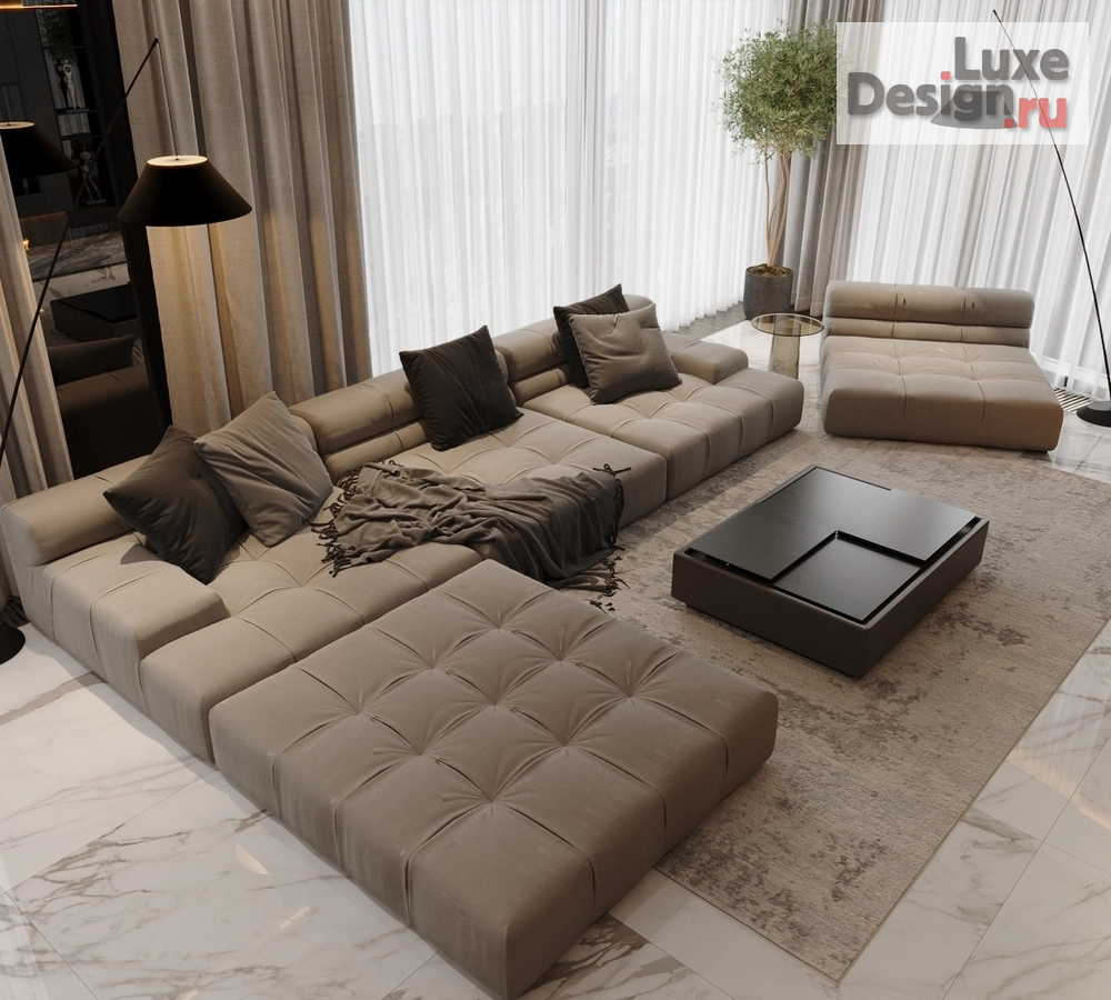 Дизайн интерьера четырехкомнатной квартиры "МФК Capital Towers, 155м.кв." (фото 15)