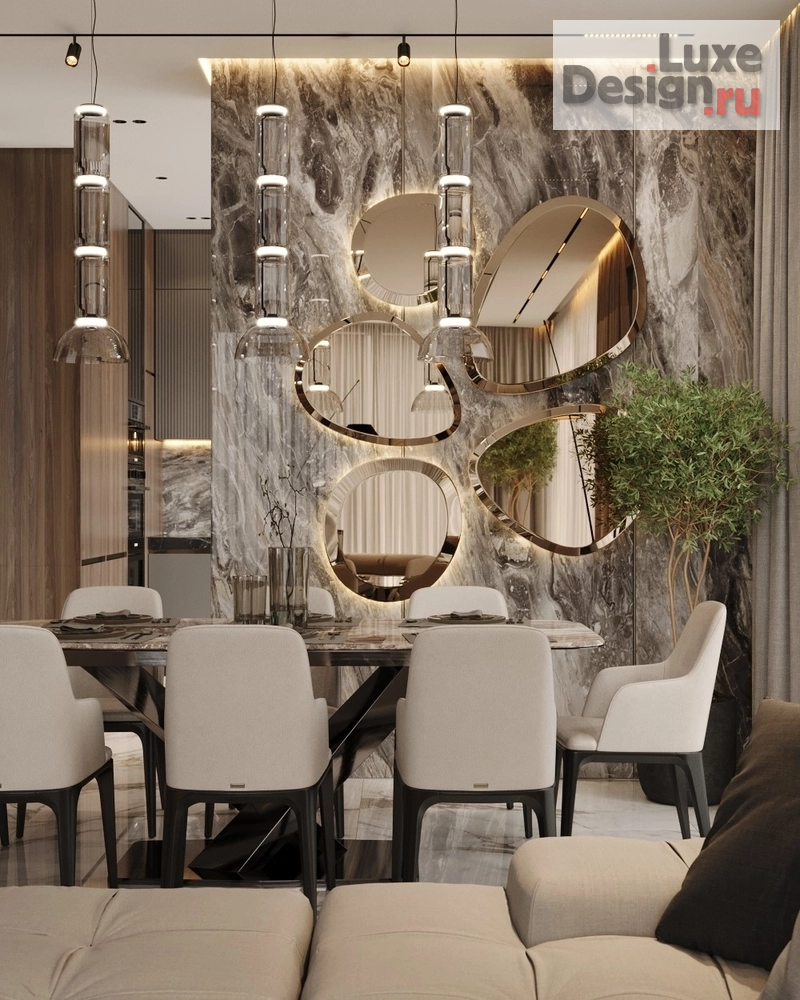 Дизайн интерьера четырехкомнатной квартиры "МФК Capital Towers, 155м.кв." (фото 18)