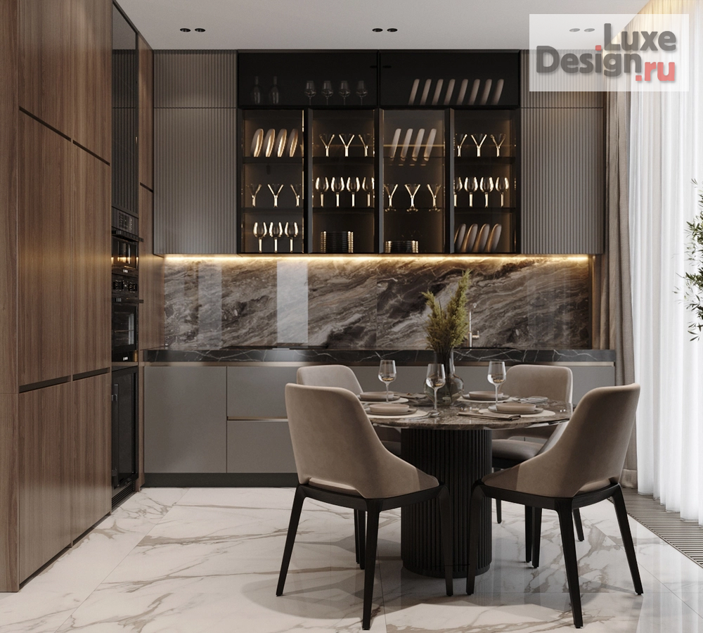 Дизайн интерьера четырехкомнатной квартиры "МФК Capital Towers, 155м.кв." (фото 7)