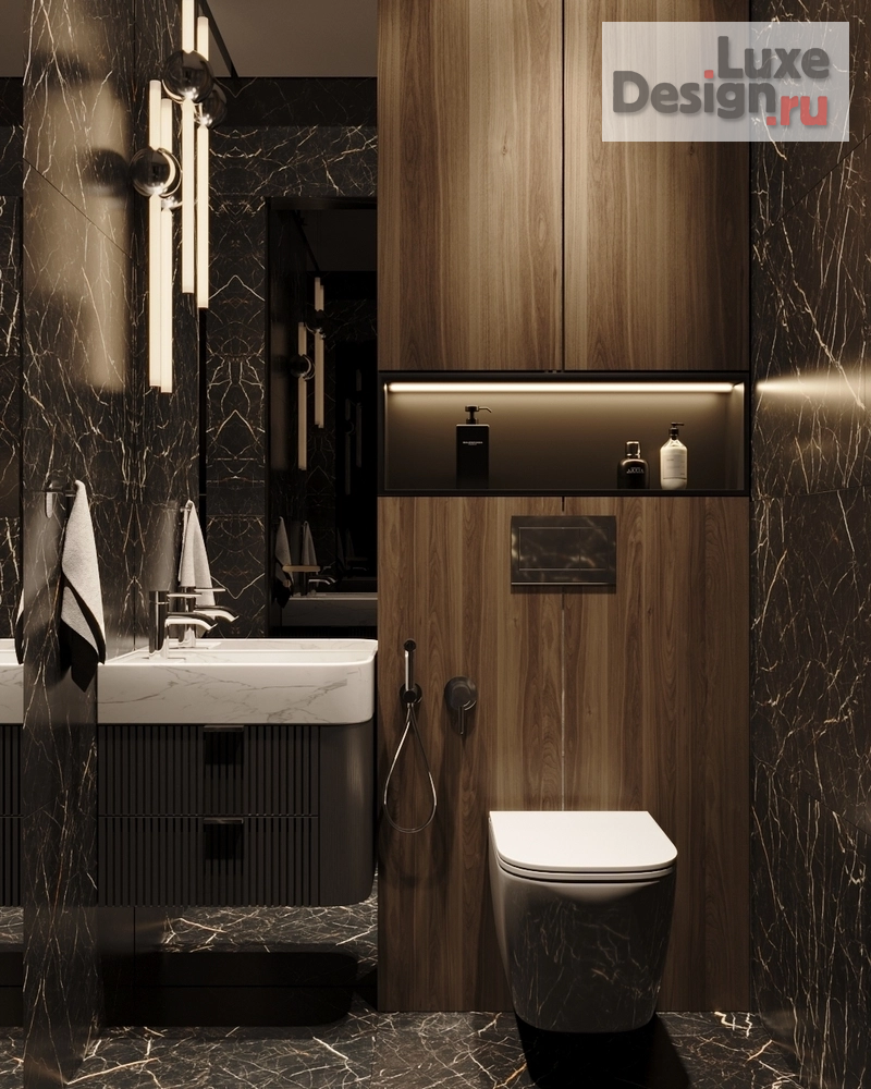 Дизайн интерьера четырехкомнатной квартиры "МФК Capital Towers, 155м.кв." (фото 22)