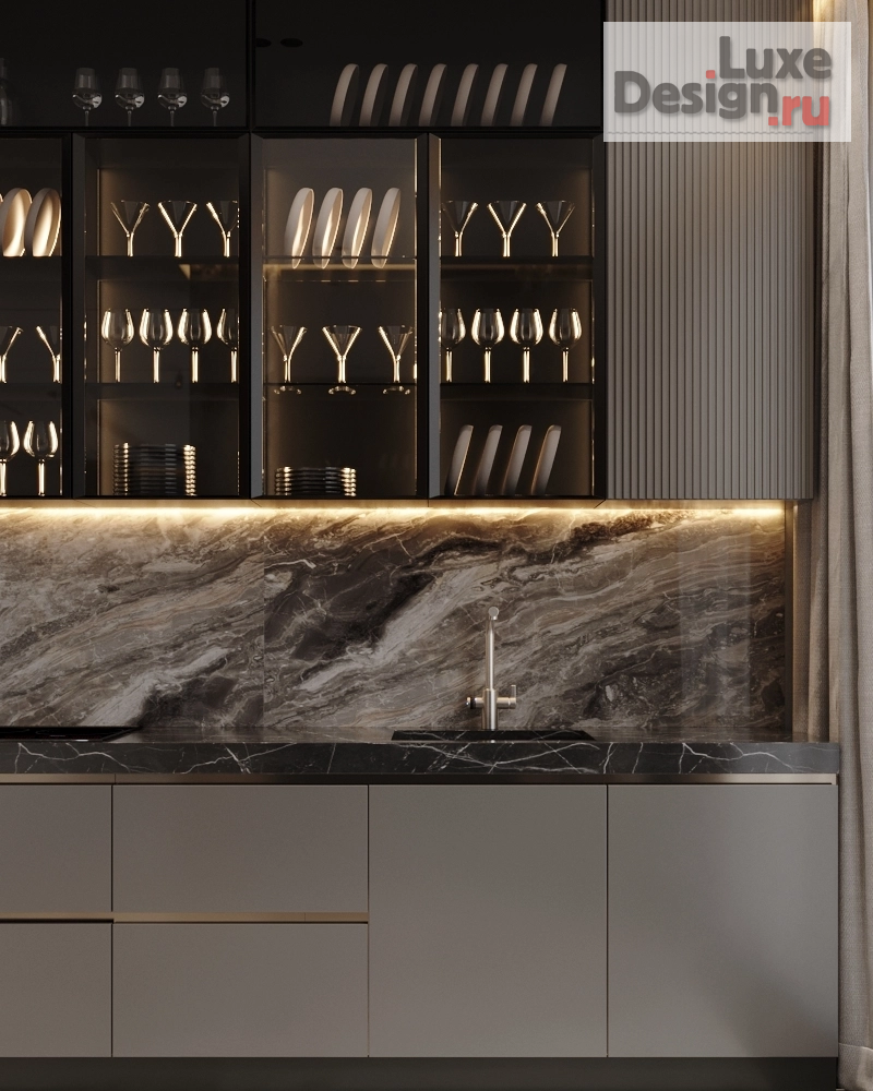 Дизайн интерьера четырехкомнатной квартиры "МФК Capital Towers, 155м.кв." (фото 11)