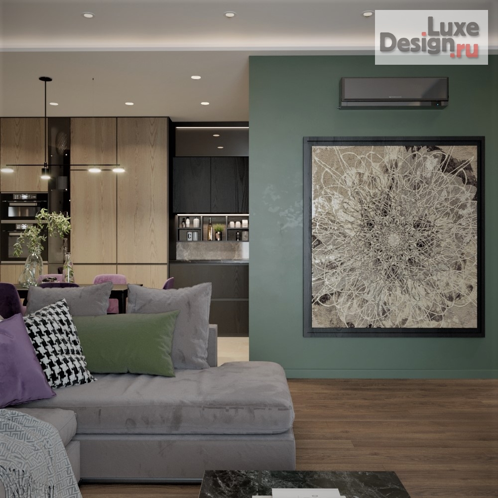 Дизайн интерьера однокомнатной квартиры "ЖК TATLIN" (фото 4)