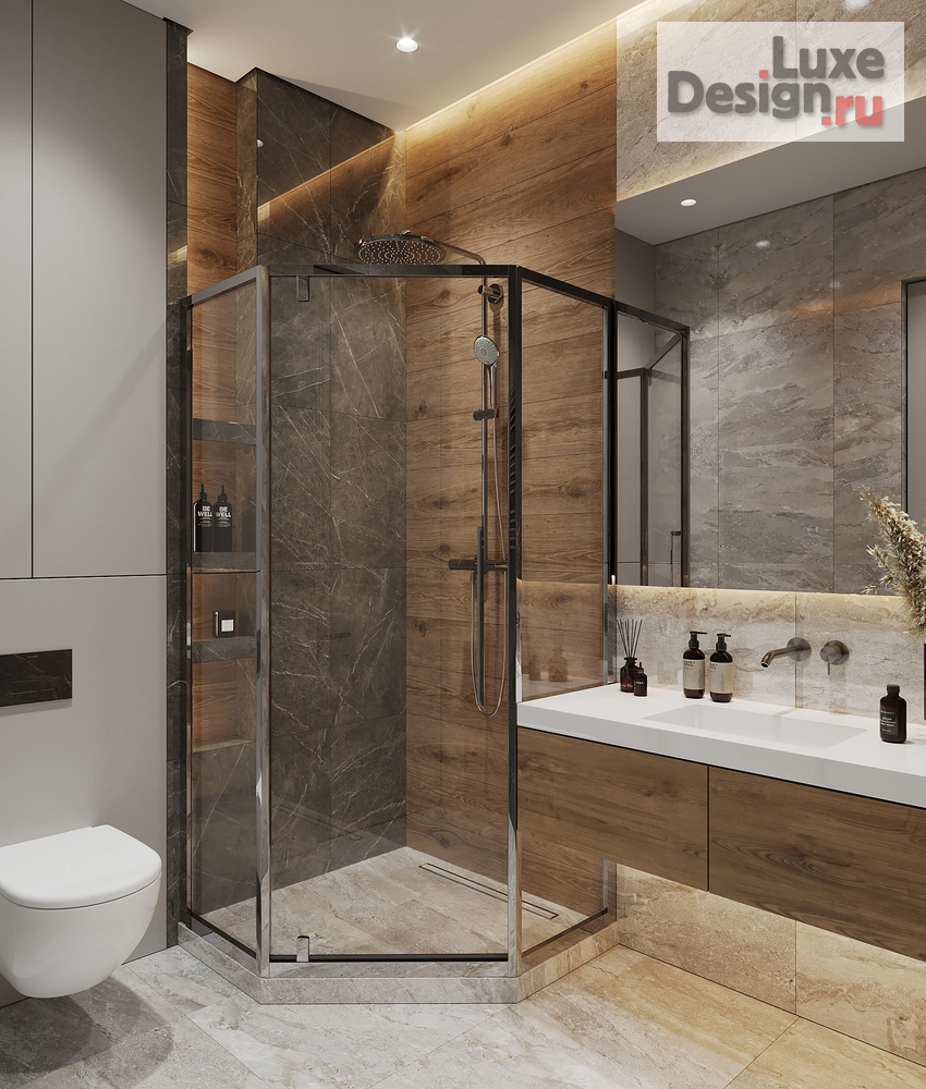 Дизайн интерьера трехкомнатной квартиры "ЖК Событие, 104м.кв." (фото 40)