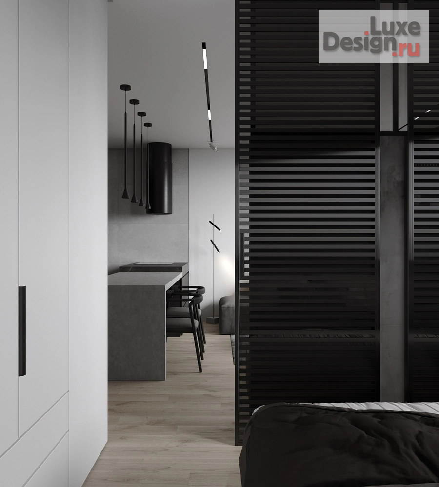 Дизайн интерьера однокомнатной квартиры "ЖК Бригантина, студия 40м.кв." (фото 8)