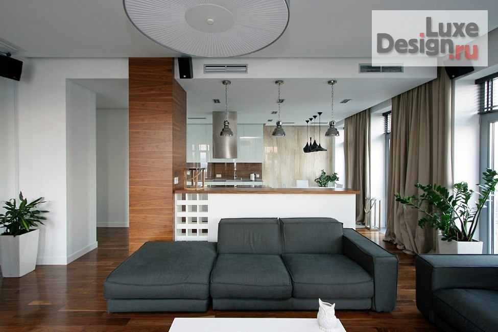 Дизайн интерьера квартиры студии "Дизайн в стиле Контемпорари" (фото 3)