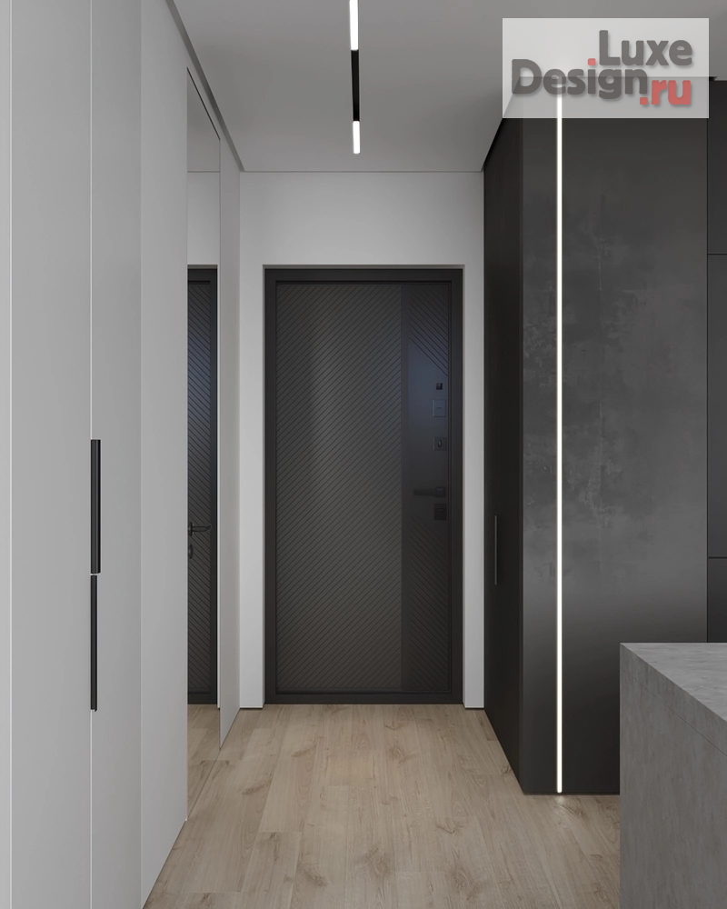 Дизайн интерьера однокомнатной квартиры "ЖК Бригантина, студия 40м.кв." (фото 6)