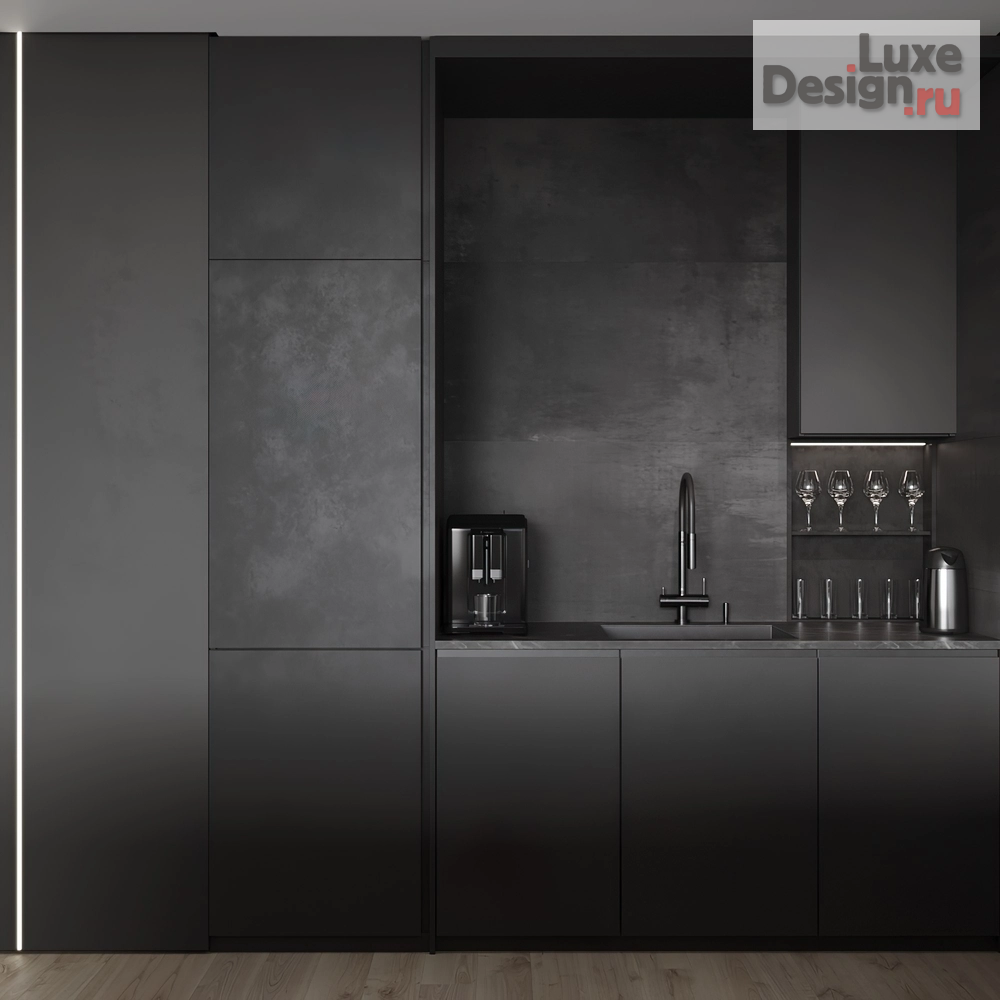 Дизайн интерьера однокомнатной квартиры "ЖК Бригантина, студия 40м.кв." (фото 5)