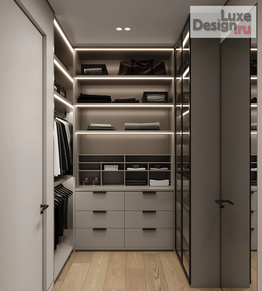 Дизайн интерьера трехкомнатной квартиры "ЖК Событие, 104м.кв." (фото 66)