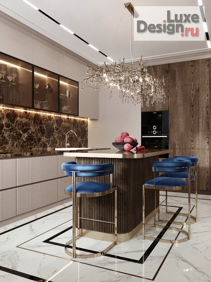 Дизайн интерьера четырехкомнатной квартиры "Интерьер квартиры ЖК Родной город" (фото 6)