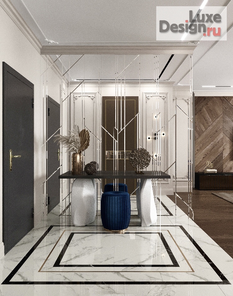 Дизайн интерьера четырехкомнатной квартиры "Интерьер квартиры ЖК Родной город" (фото 4)