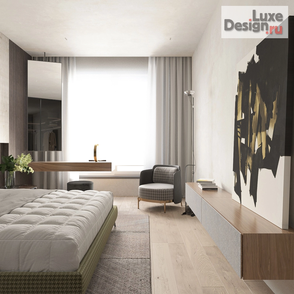 Дизайн интерьера трехкомнатной квартиры "Лахта Плаза" (фото 13) от дизайнера Нана Кобахидзе Дизайн интерьера трехкомнатной квартиры "Лахта Плаза" (фото 13)