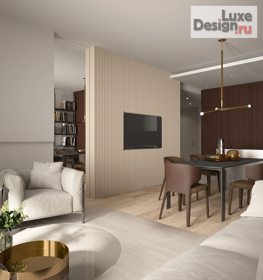 Дизайн интерьера четырехкомнатной квартиры "Делагарди" (фото 9) от дизайнера Нана Кобахидзе Дизайн интерьера четырехкомнатной квартиры "Делагарди" (фото 9)