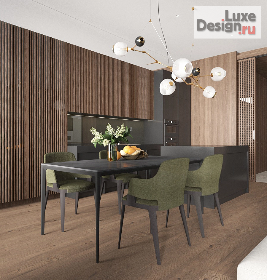 Дизайн интерьера трехкомнатной квартиры "Ордынка" (фото 3)