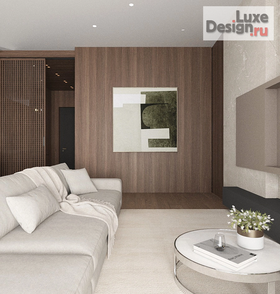 Дизайн интерьера трехкомнатной квартиры "Ордынка" (фото 2)