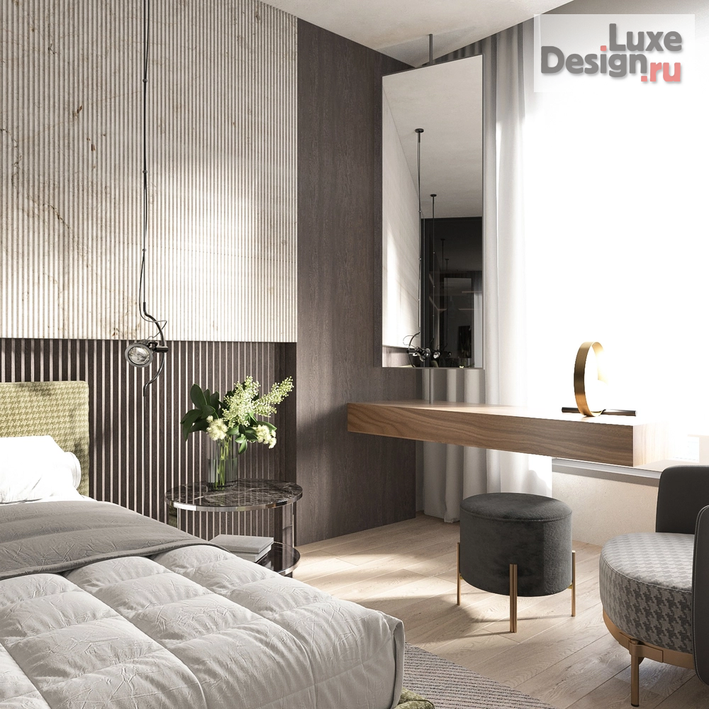 Дизайн интерьера трехкомнатной квартиры "Лахта Плаза" (фото 1) от дизайнера Нана Кобахидзе Дизайн интерьера трехкомнатной квартиры "Лахта Плаза" (фото 1)