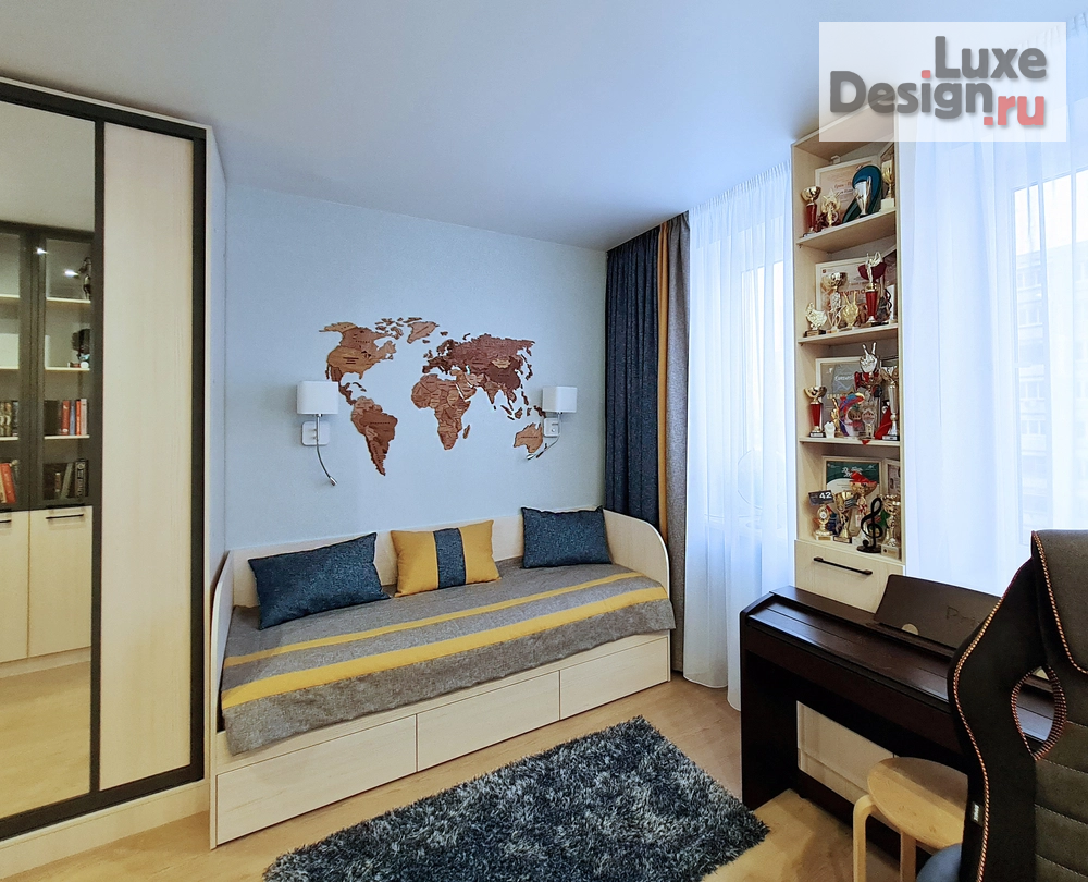 Дизайн интерьера трехкомнатной квартиры "Трехкомнатная квартира 80 кв.м." (фото 10)