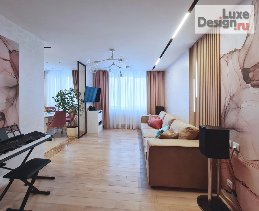 Дизайн интерьера трехкомнатной квартиры "Трехкомнатная квартира 85 кв.м." (фото 3)