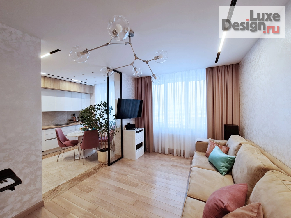 Дизайн интерьера трехкомнатной квартиры "Трехкомнатная квартира 85 кв.м." (фото 4)