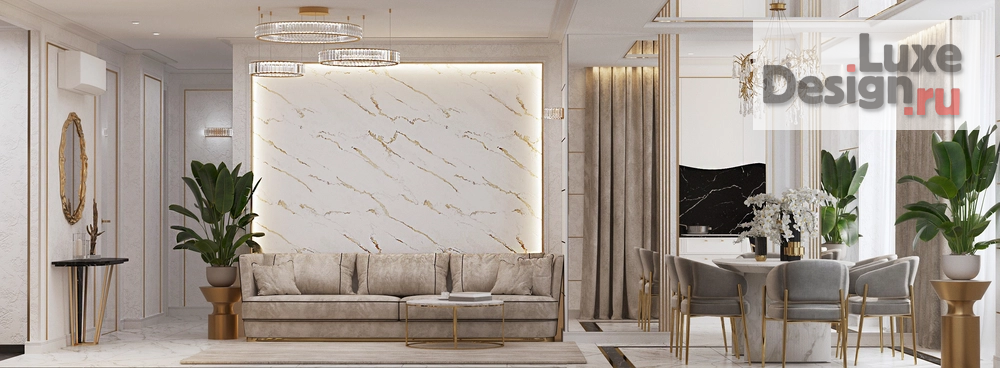 Дизайн интерьера трехкомнатной квартиры "Трехкомнатная квартира 110 кв.м." (фото 2)