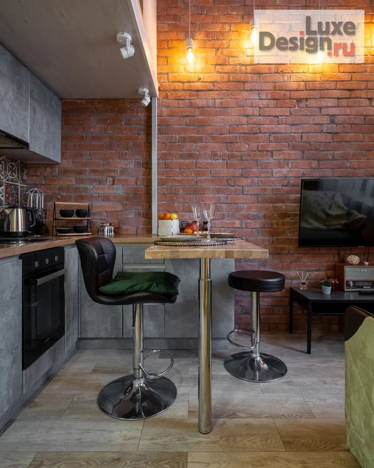 Дизайн интерьера апартаментов "Двухуровневая квартира в стиле Лофт" (фото 20)