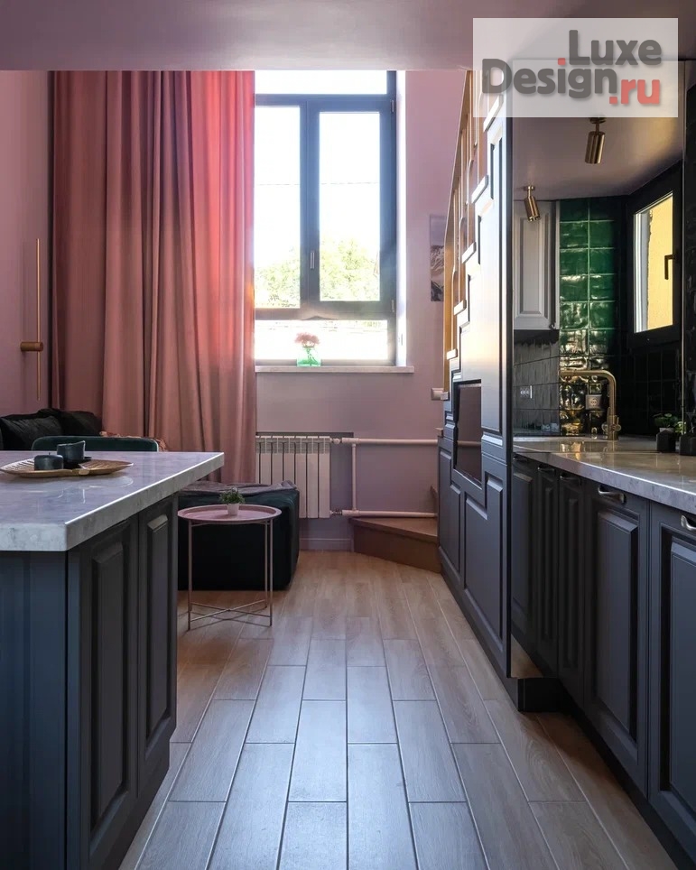 Дизайн интерьера апартаментов "Двухуровневая квартира в стиле Великого Гэтсби" (фото 9)