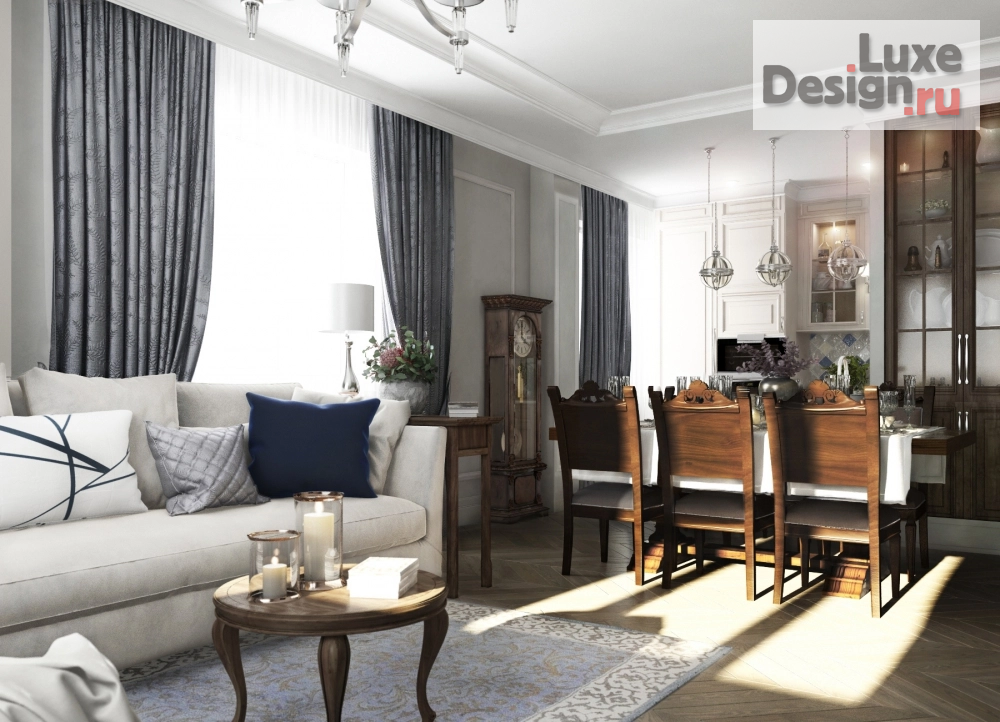 Дизайн интерьера квартиры "Дизайн-проект квартиры в пос. Успенское" (фото 1)