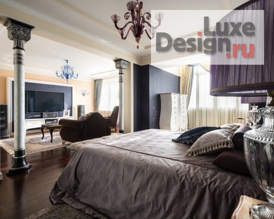 Дизайн интерьера спальни "Классическая спальня с будуаром" (фото 1)