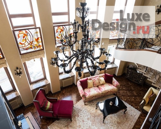 Дизайн интерьера квартиры "Двухуровневая квартира с камином" (фото 5)