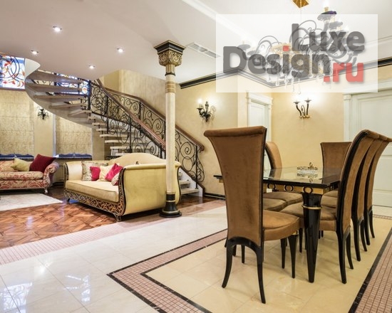 Дизайн интерьера квартиры "Двухуровневая квартира с камином" (фото 7)