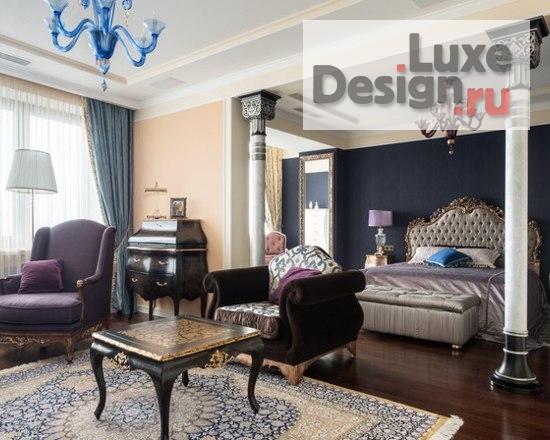 Дизайн интерьера спальни "Классическая спальня с будуаром" (фото 4)