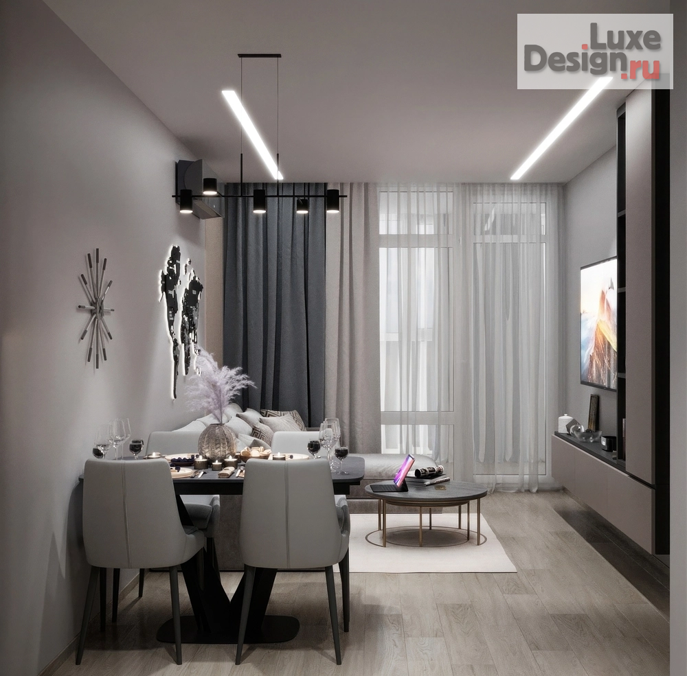 Дизайн интерьера двухкомнатной квартиры "Дизайн проект квартиры " (фото 9)