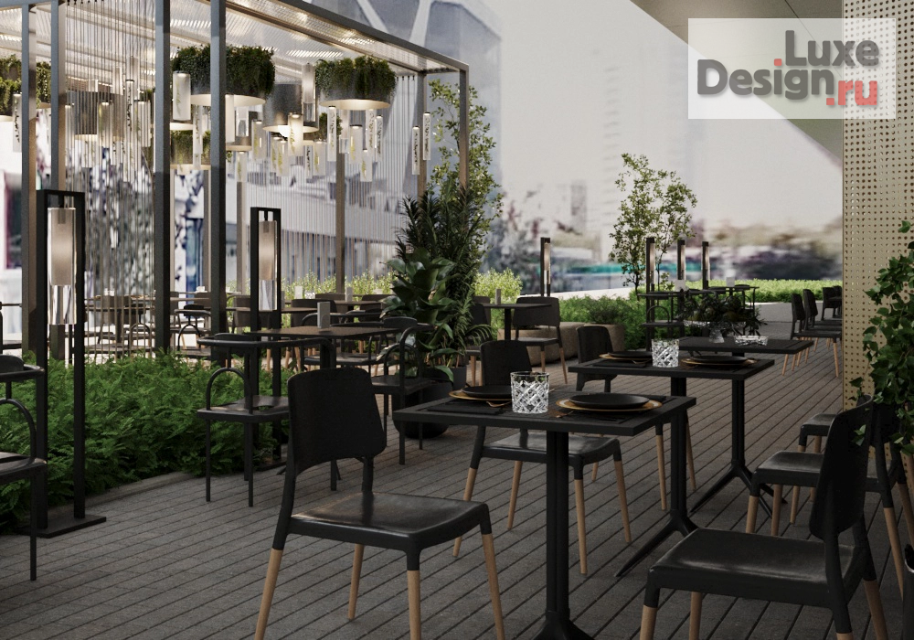 Дизайн интерьера ресторана "Проект летней веранды ресторана" (фото 6)