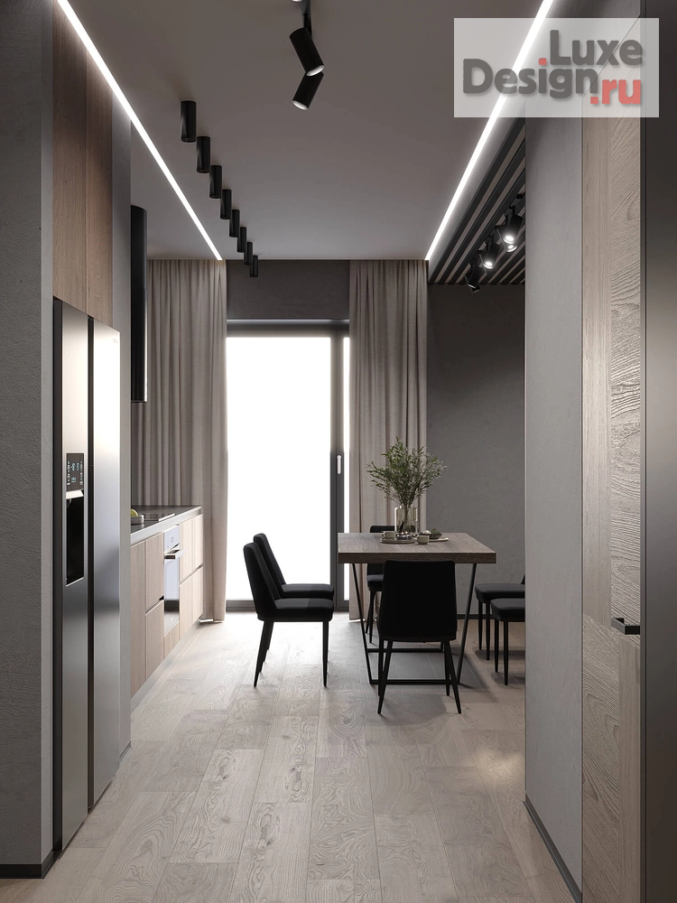 Дизайн интерьера двухкомнатной квартиры "Квартира в Д1" (фото 2)