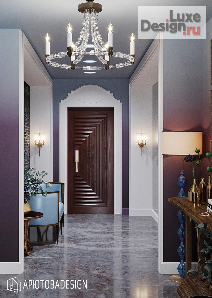 Дизайн интерьера трехкомнатной квартиры "ЖК Крестовский de Luxe" (фото 3)