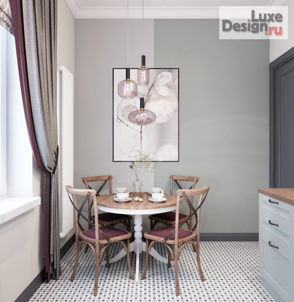 Дизайн интерьера двухкомнатной квартиры "Дизайн-проект 3-комнатной квартиры в Москве" (фото 9)