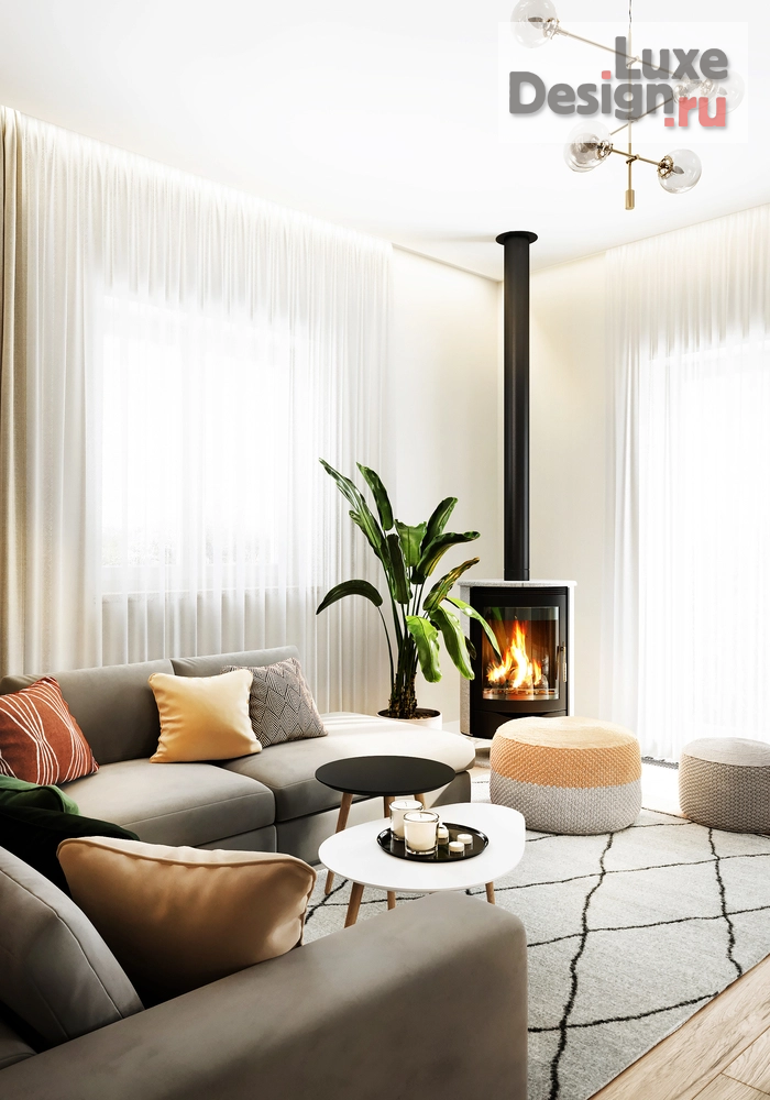 Дизайн интерьера загородного дома "Дизайн-проект частного дома в Подмосковье" (фото 11)