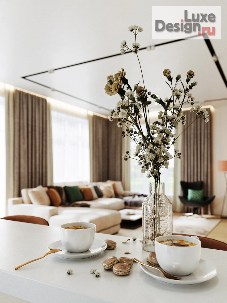 Дизайн интерьера загородного дома "Дизайн-проект частного дома в Подмосковье" (фото 10)