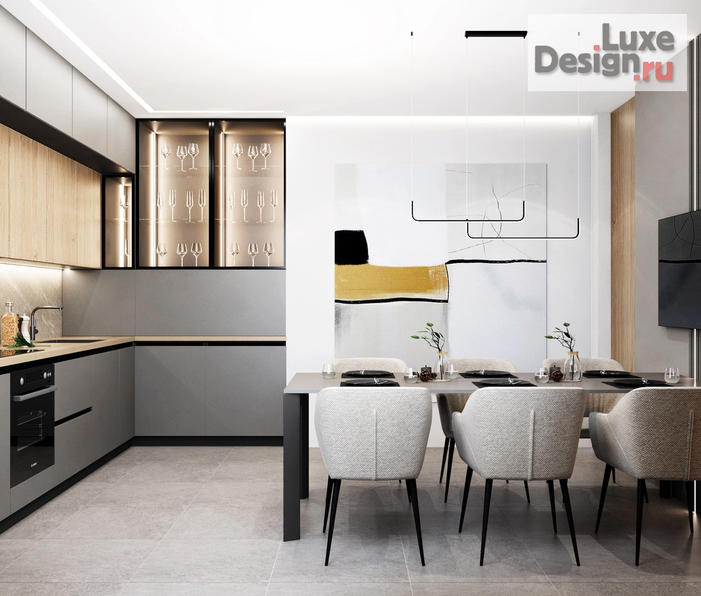 Дизайн интерьера трехкомнатной квартиры "Дизайн-проект 3-комнатной квартиры в Москве" (фото 12)