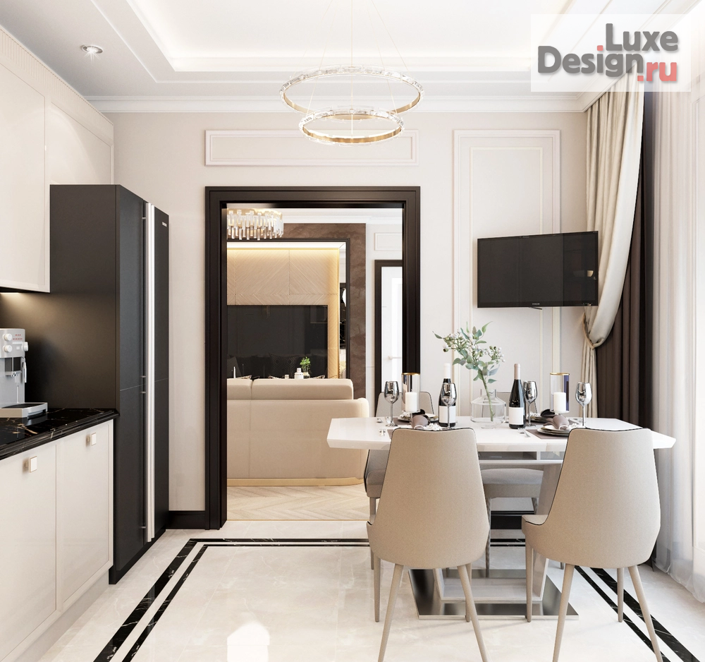 Дизайн интерьера трехкомнатной квартиры "Дизайн-проект 3-комнатной квартиры в Москве" (фото 13)