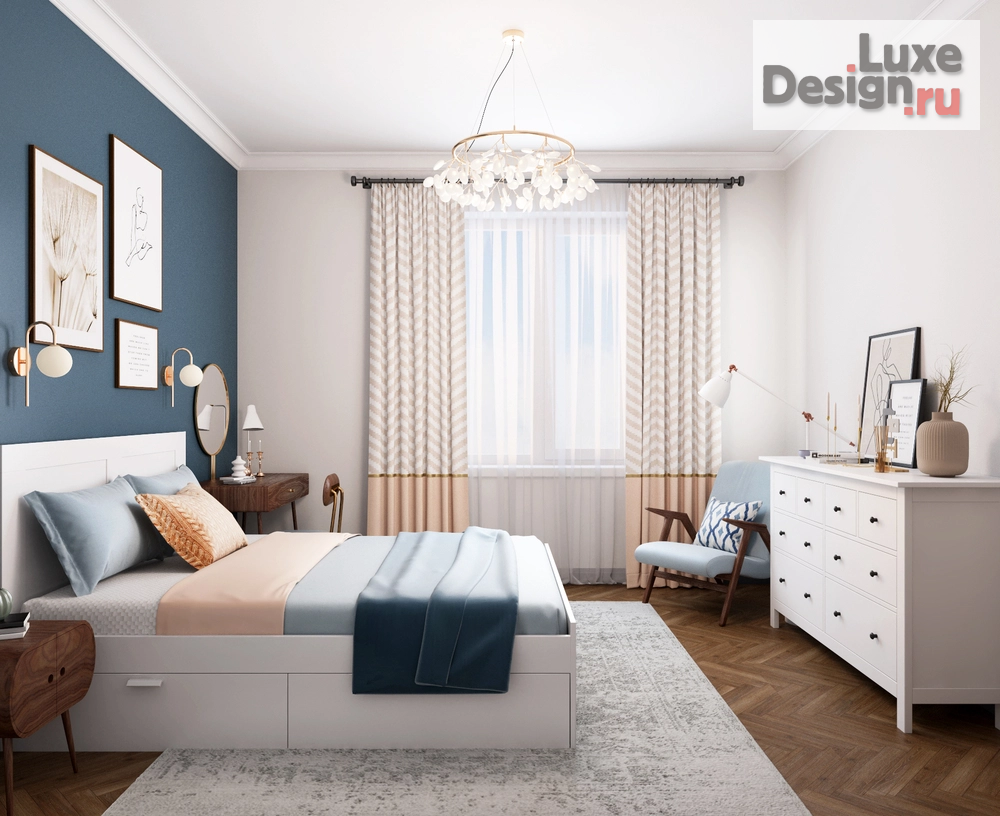 Дизайн интерьера двухкомнатной квартиры "Дизайн-проект 3-комнатной квартиры в Москве" (фото 15)