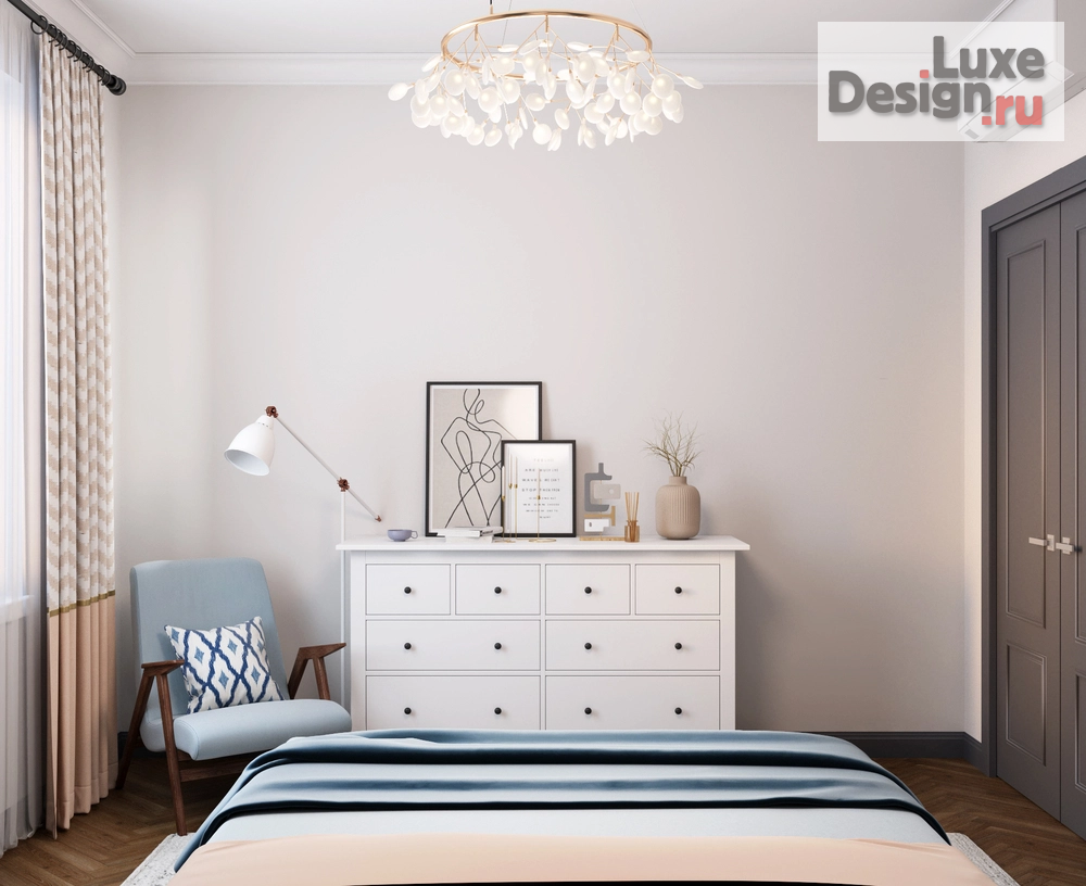 Дизайн интерьера двухкомнатной квартиры "Дизайн-проект 3-комнатной квартиры в Москве" (фото 16)