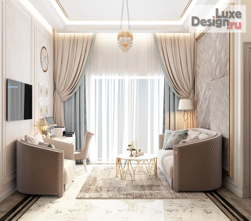 Дизайн интерьера четырехкомнатной квартиры "Дизайн-проект 4-комнатной квартиры в Анапе" (фото 18)